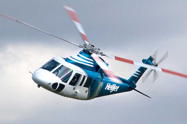 HeliJet helicopter charter aircraft operating in British Columbia