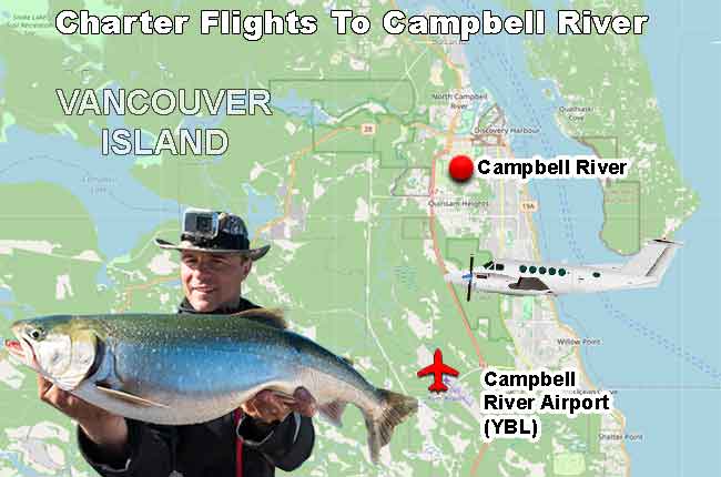 Campbell River area overview map
