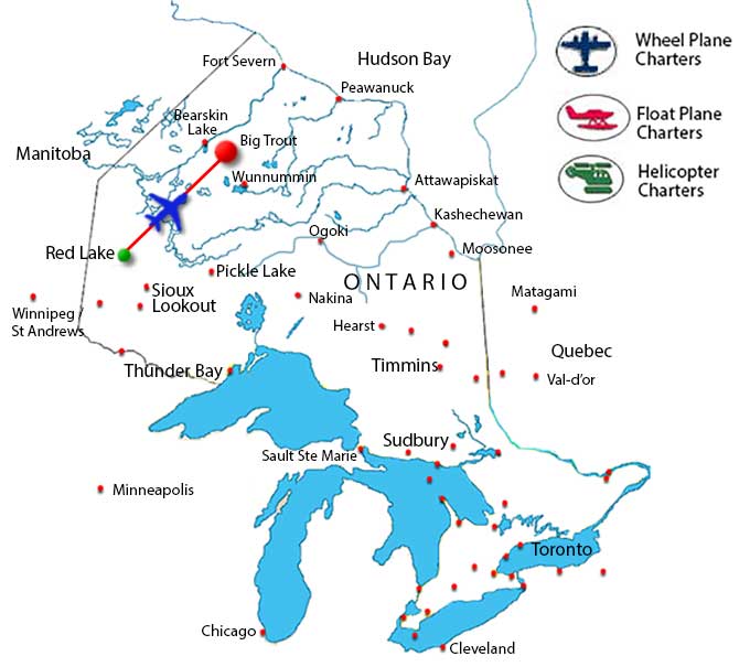 Red Lake to Big Trout Lake  route
