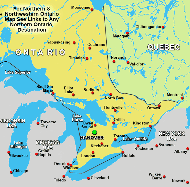 Hanover Ontario Map
